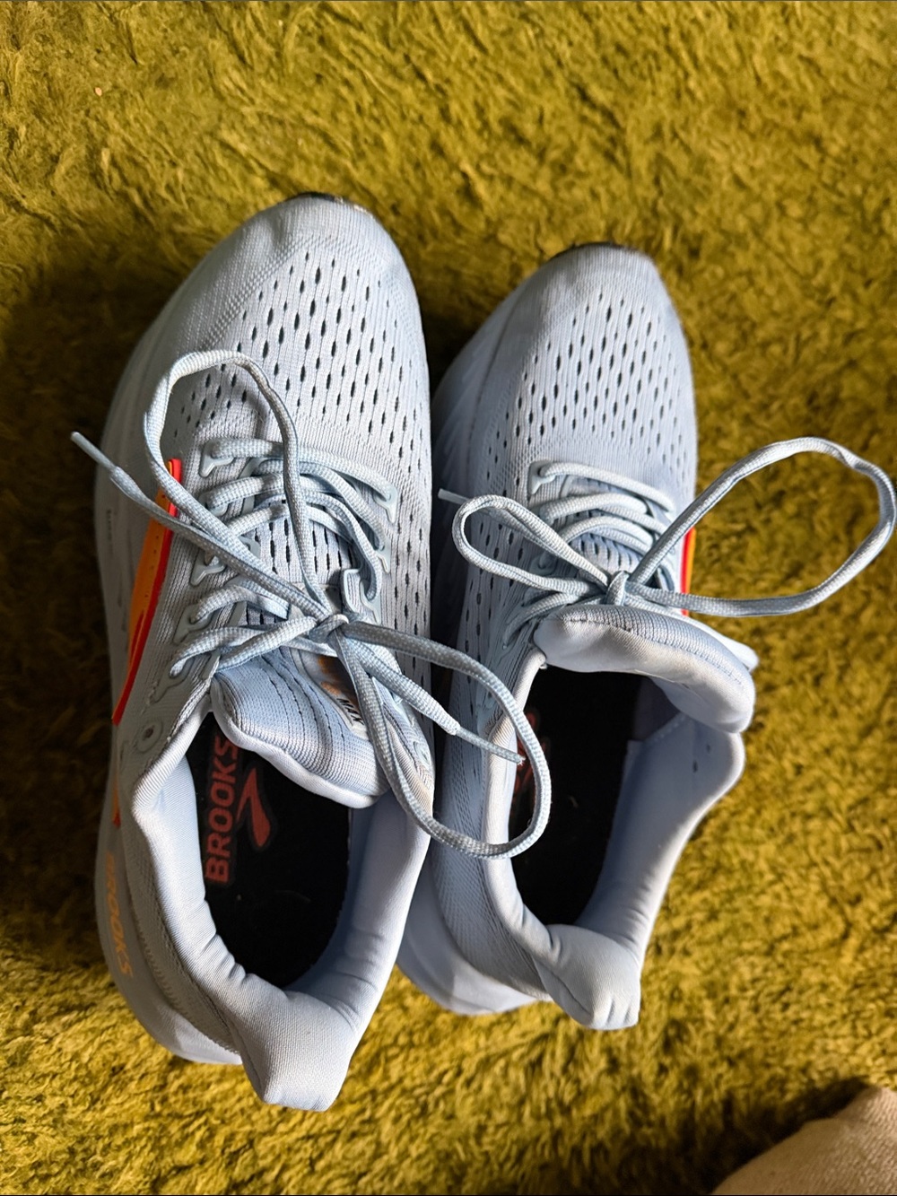 Brooks Running Sneakers, Light blue with Orange Accent - Picture 5 of 8